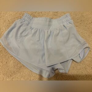 Authentic Lululemon Light Blue Hotty Hot Short, Size 0